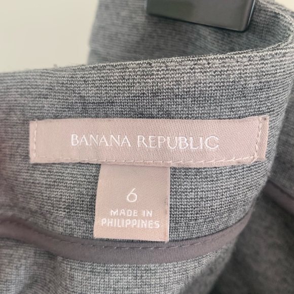 Banana Republic Gray Fit & Flare Ponte Skirt - Picture 10 of 11